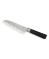 Berghoff Dina Codon 6.75" Scalloped Santoku Knife In Black