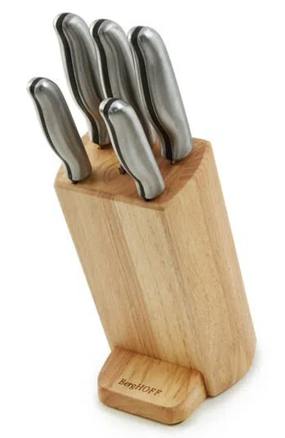 Berghoff Dina Entity 6-piece Knife Block In Silver