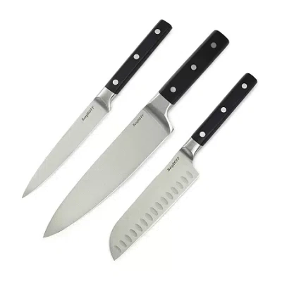 Berghoff Dina Gene Stainless Steel 3-pc. Knife Set In Black