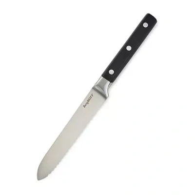Berghoff Dina Gene Stainless Steel Serrated 5" Utility Knife In Black