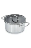 Berghoff Dina Helix 3.2-quart Stockpot In Silver