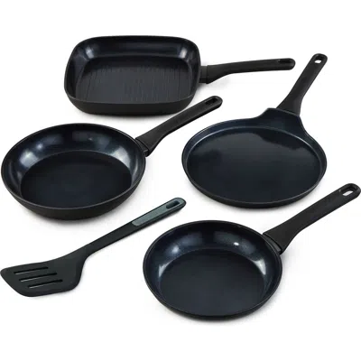 Berghoff Dina Helix 5-piece Cookware Set In Black