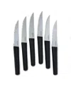 Berghoff Dina Matrix 6-piece Steak Knife Set In Black