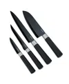Berghoff Dina Prime 4-piece Knife Set In Black