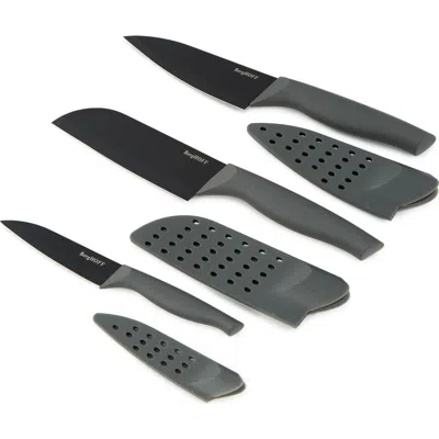 Berghoff Dina Vector 3-piece Knives & Covers Set In Gray