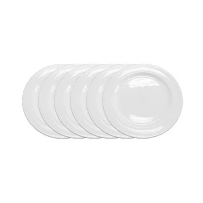 Berghoff Elan 8'' Bread Plate Wide Rim In White