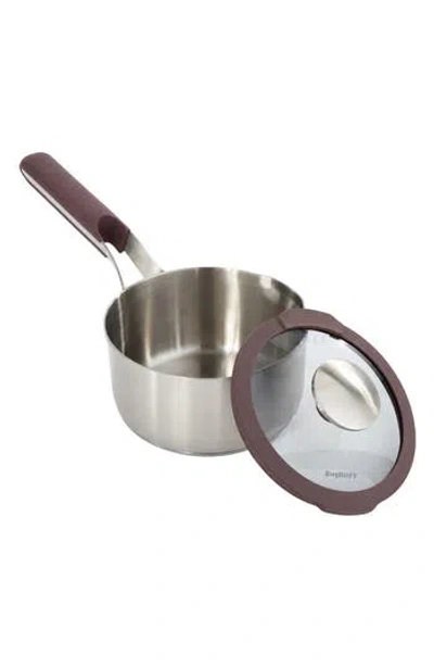 Berghoff Elements 18/10 Stainless Steel 1.5-quart Saucepan & Glass Lid In Multi