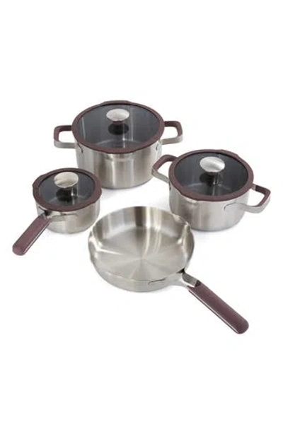 Berghoff Elements 18/10 Stainless Steel Cookware Set In Silver