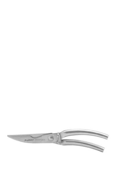 Berghoff Essential Stainless Steel Triple Rivited/abs Handle Hollow Poultry Shears In Silver