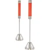 Berghoff Essentials 2-pc. Stainless Steel Miracle Whisk Set In Red