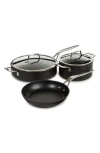 Berghoff Essentials 5-piece Non-stick Cookware Set In Black