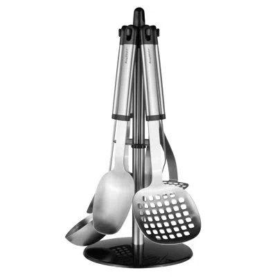 Berghoff Essentials 8pc Stainless Steel Kitchen Cooking Tool Set In Silver