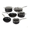 Berghoff Essentials Ano Hard Anodized Non-stick 10-pc. Cookware Set In Black