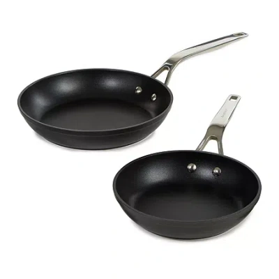 Berghoff Essentials Ano Hard Anodized Non-stick 2-pc. Frypan Set In Black