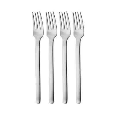 Berghoff Essentials Essence 4pc 8" Dessert Fork Flatware Set, Serving For 4