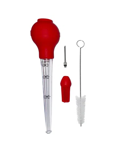 Berghoff Essentials Set Of 5 Turkey Baster In Red