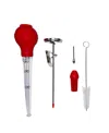 Berghoff Essentials Set Of 6 Turkey Baster In Red