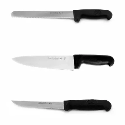 Berghoff Essentials Stainless Steel 3-pc. Knife Set In Black