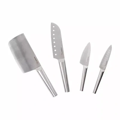 Berghoff Essentials Straight 4-pc. Santoku Knife Set In Silver