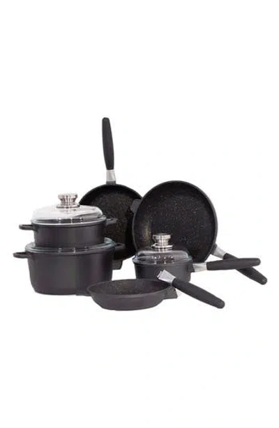 Berghoff Eurocast 9-piece Nonstick Cookware Set In Black
