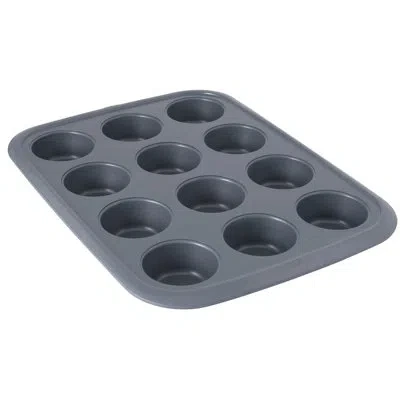 Berghoff Gem 12 Cup Non-stick Muffin Pan In Gray