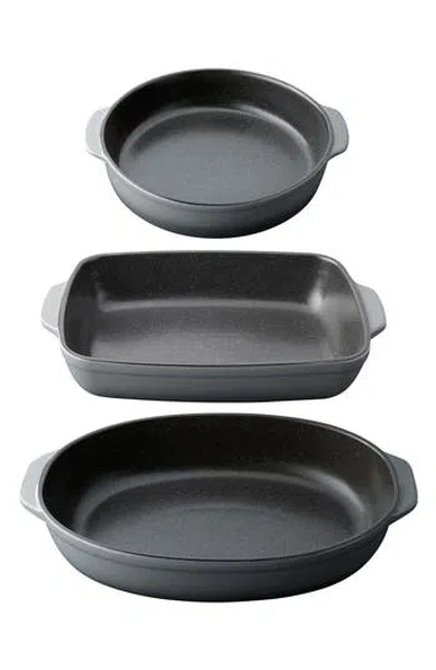 Berghoff Gem 3-piece Assorted Large Dish Set In Gray