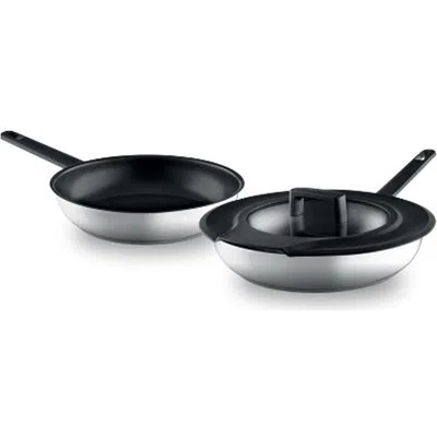 Berghoff Gem Non Stick Fry Pan & Downdraft 3-piece Set In Black