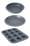 Berghoff Gem Nonstick Carbon Steel Bakeware 3-piece Set In Grey