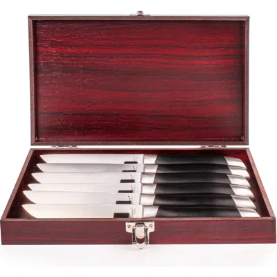 Berghoff Gemini 6-piece Stainless Steel Steak Knife Set In Black