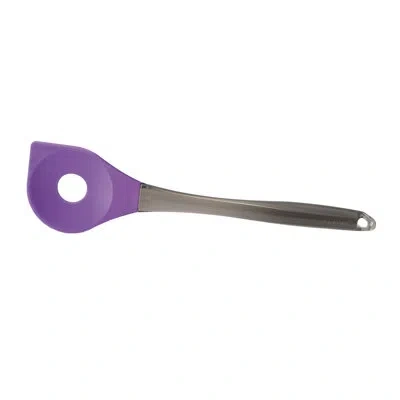 Berghoff Geminis Silicone Salad Slotted Spoon In Purple