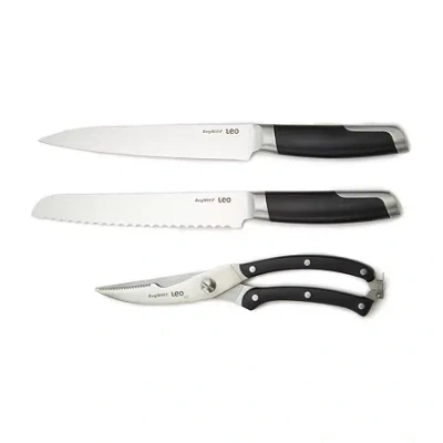 Berghoff Graphite 3-pc. Knife Set In Black