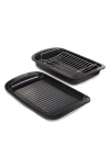 Berghoff Graphite 3-piece Non-stick Roasting Pan In Black