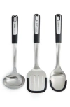 Berghoff Leo Graphite 3-pc. Stainless Steel Utensil Set In Grey