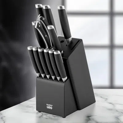 Berghoff Graphite Stainless Steel 13pc Knife Block Set In Black