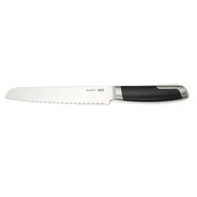 Berghoff Graphite Stainless Steel Bread Knife 8" In Black;silver