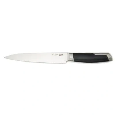 Berghoff Graphite Stainless Steel Carving Knife 8" In Black;silver