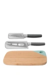 Berghoff Leo 3-piece Cutting Board And Knife Set In Multi
