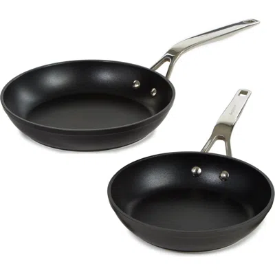 Berghoff Hard Anodized 2-piece Fry Pan Set In Black