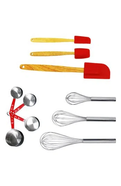 Berghoff International 10 Piece Bakers Tool Set In Silver/red