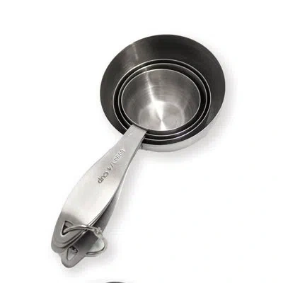 Berghoff International 4 Piece Stainless Steel Measuring Cup Set In Silver