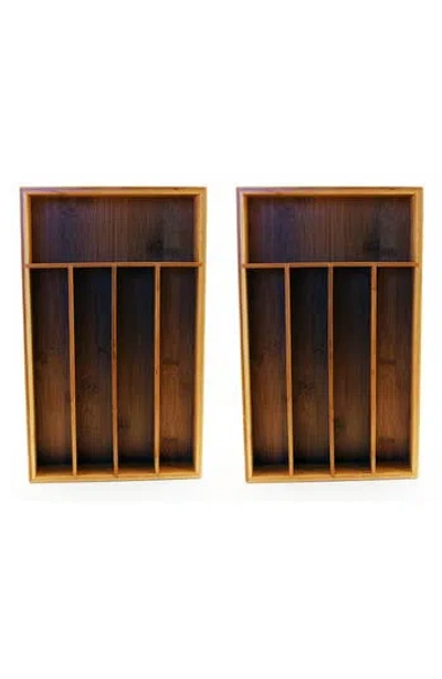 Berghoff International 5-slot Bamboo Flatware Organizer In Brown