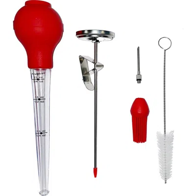 Berghoff International 6-piece Turkey Baster Set In Red