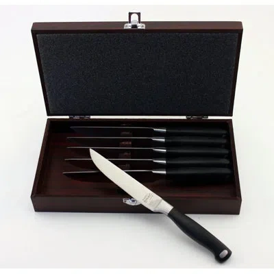 Berghoff International Bistro Steak Knife Set In Black