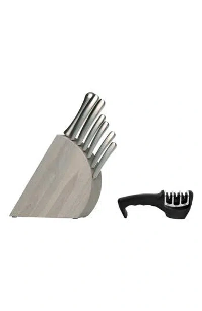 Berghoff International Concavo Cuterly 8-piece Set With Sharpener In Silver