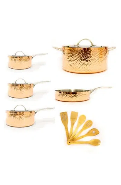 Berghoff International Copper Tri-ply 15-piece Cookware Set In Brown