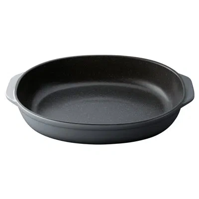 Berghoff International Gem 5.3 Qt. Stoneware Oval Baking Dish In Gray