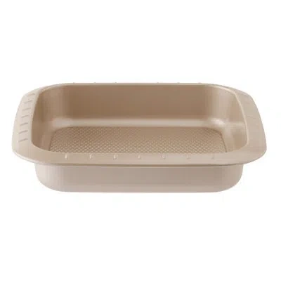 Berghoff International Leo Balance 8.75'' Carbon Steel Non-stick Square Cake Pan In Beige