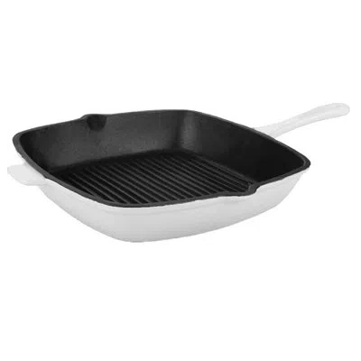 Berghoff International Neo 18 In. Cast Iron Grill Pan In Black;white