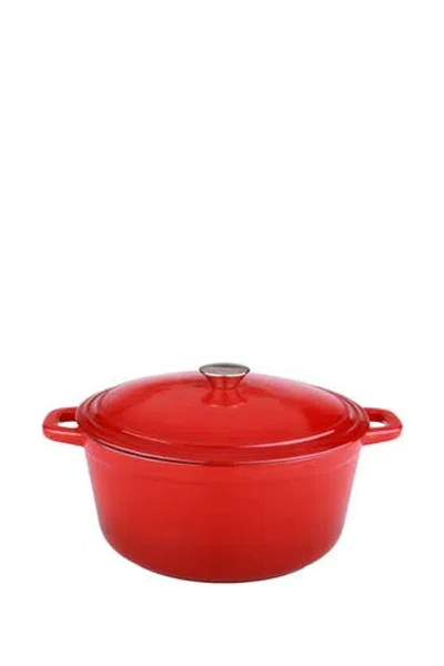 Berghoff International Neo 5-quart Cast Iron Oval Covered Dutch Oven In Red