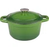 Berghoff International Neo 7 Quart Cast Iron Round Covered Pot In Green